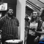 The band in action