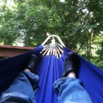 Colombian Hammock on the back porch