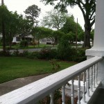 Rain from the porch